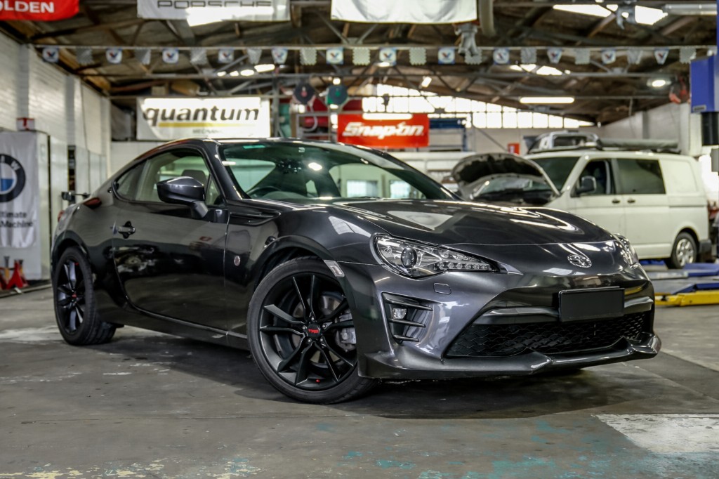 Clean, polished Toyota 86 with mirror-like paint finish